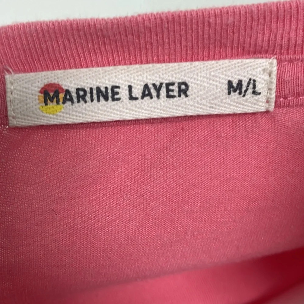 Marine Layer Men's Jacob Crew Color Block Long Sleeve T-Shirt - M/L - Picture 8 of 10